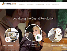 Tablet Screenshot of primevoices.com